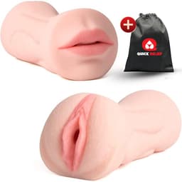 Quick Relief Lisa™ - Masturbator - 2 in 1 - Pocket Pussy - Sex Toy voor Mannen - 21 cm — thumbnail 1