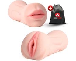 Quick Relief Lisa™ - Masturbator - 2 in 1 - Pocket Pussy - Sex Toy voor Mannen - 21 cm