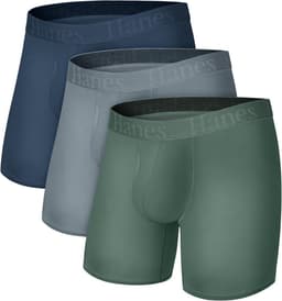 Heren Boxershorts 3-Pack - Supersoorten Ondergoed van Bamboe Viscose - Ademend en Koel — thumbnail 1