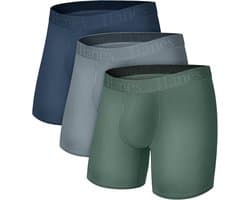 Heren Boxershorts 3-Pack - Supersoorten Ondergoed van Bamboe Viscose - Ademend en Koel