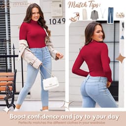 Dames Body met Lange Mouwen en Opstaande Kraag - Sexy Bodysuit — thumbnail 3