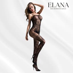 Elana - Aurélie - Bodystocking Erotische Lingerie met Open Kruis - Catsuit - S t/m XL - Sexy Dames Lingerie - Bodysuit — thumbnail 5