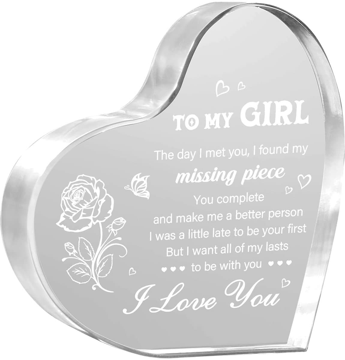 Romantisch Acryl Cadeau voor Vriendin en Vrouw | Valentijnsdag & Verjaardag — afbeelding 1