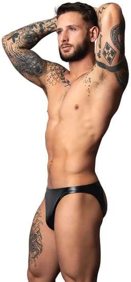 Moonshine - Wetlook Jockstrap - L/XL - Black — thumbnail 3