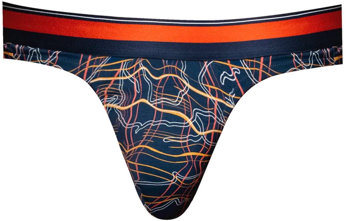 Thong - L/XL - Navy Marble — afbeelding 1