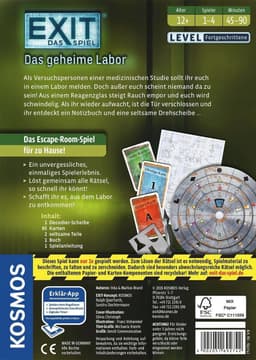 Escape Room Spel - Het Geheime Laboratorium voor 1-6 Spelers — thumbnail 7