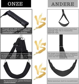 VIN® Sex Schommel - Sex Swing Extra Stevig – Seksschommel – Seksspeeltjes voor Koppel – Seks Schommel BDSM – Erotiek Toys - Sex Sling – Love Swing – Discreet Verpakt - Zwart — thumbnail 4