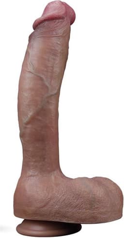 Lovetoy - Realistic Cocksucker Training Dildo - Platinum Silicone - 27cm — thumbnail 15