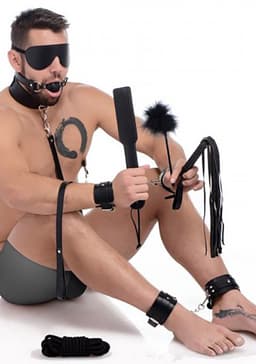 XR Brands Deluxe 10-Piece Bondage Set black — thumbnail 4