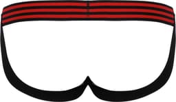Svenjoyment Opvallend Gestreepte Jockstrap in Neopreen Gestreepte Look - Maat S/M — thumbnail 3