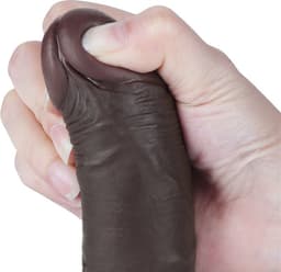 LoveToy - Aftrekbare dildo 19,5 cm (Ø 3,5 cm) - Zwart — thumbnail 5