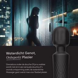 Eva® Personal Massager - Magic Wand - Vibrator voor Vrouwen - Krachtige Clitoris Stimulator - 75% Intensere Stimulatie - 20 Standen - Fluisterstil - Sex Toys voor Vrouwen - Seksspeeltjes - Cadeau voor Vrouw - Sensuele Audio - Obsidian Black — thumbnail 7