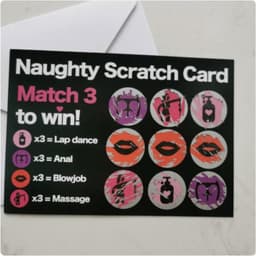 1x Ondeugende Stoute Sexy Koppel Kras Kaarten Match 3 Om Te Winnen - Kras kaarten - avonturen - sensueel - Opwinding - intimiteit - Valentijn - Liefde - Seks - Trouwen - Cadeau - Echtgenoot - Krassen - Lapdance - Blowjob - Massage - - Koppels - — thumbnail 2