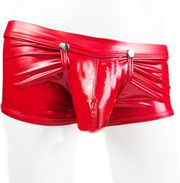 BamBella ® - Boxer short Maat L Datex (Latex en stof SM kleding BDSM kruisloos erotische heren kleding — thumbnail 1