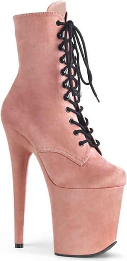 Pleaser - FLAMINGO-1020FS Plateau Laarzen, Paaldans schoenen - Paaldans schoenen - 35 Shoes - Roze — thumbnail 1