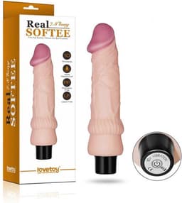 Lovetoy Realistische zachte vibrator 20 cm — thumbnail 4