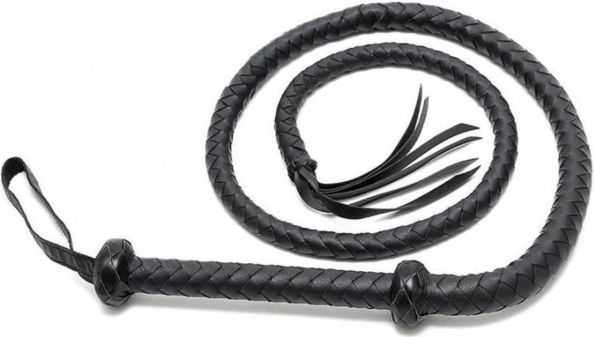 Rimba - Arabische Bullwhip - 150 cm - Zwart — afbeelding 1