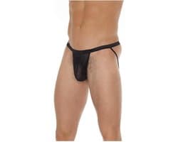 Amorable - Transparante Jockstrap Herenstring - Zwart