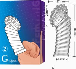 G-Spot Vinger sleeve Siliconen NR2 — thumbnail 8