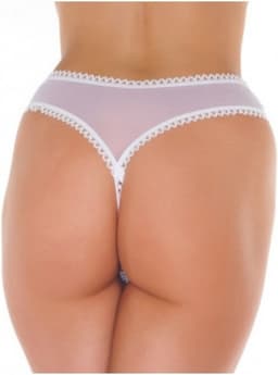 Amorable - Sexy Lingerie Open Kruis - Wit Transparant - One Size - Erotisch — thumbnail 2