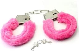 Handboeien pluche - Fluffy handboeien - Hand cuffs - Roleplay - Erotische speeltjes - Seksspeeltje - Vastbinden - Erotiek - Inclusief 2 sleuteltjes - Roze - Jonyx — thumbnail 2