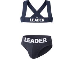 LEADER Essentials Multipack 1x Brief + 1x Harness Navy - MAAT XS - Erotisch Heren Ondergoed - Slip voor Man - Sexy mannen Slip