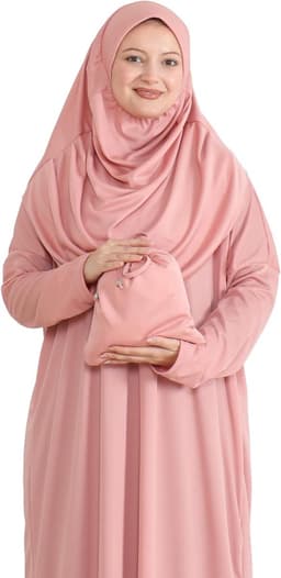 Moslimjurk voor Dames met Hijab, Abaya, Instant Gebedskleding Set, Islamitische Kleding, Dubai Kaftan, Jilbab, Burka — thumbnail 4