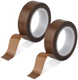 2 Rollen 13mmx10m Tapes met Lage Wrijving, Slijtvast Piepend Ladeschuifglijtape PTFE Oppervlaktebeschermingstape voor Hout Lade Kast Gordijn Meubilair (Bruin) — thumbnail 1