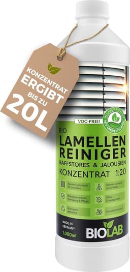 BIOLAB Louver cleaner concentrate 1:20 (1 liter) Blinds & Raffstore cleaner - slat cleaner and blind cleaner - ShopVlot — thumbnail 1