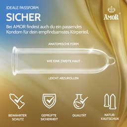 AMOR premium Thin Condooms, extra dunne, 0.04 mm, Ø 53 mm, 100 stuks — thumbnail 3
