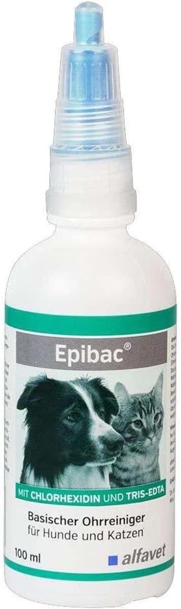 Alfavet Epibac Basic Ear Cleaner With Chlorhexidine And Tris-Edta, 100ml - ShopVlot — afbeelding 1