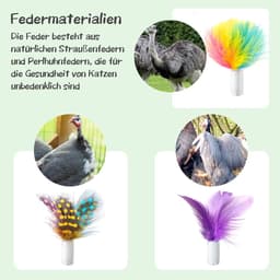 14-delige kattenspelletjes vervangende interactieve kitten veerspelletjes voor binnenkatten met Mylar kreukballen veelkleurig pakket voor binnenoefening.. — thumbnail 4