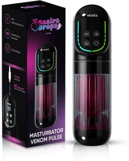 Desiredrops® Venom Pulse - masturbator voor mannen electrisch – Automatische Masturbator voor Mannen – Blowjob Simulator – verschillende intensiteiten – Luxe Sex Toy - masturbator voor man – masturbator voor mannen blowjob - Discreet — thumbnail 1