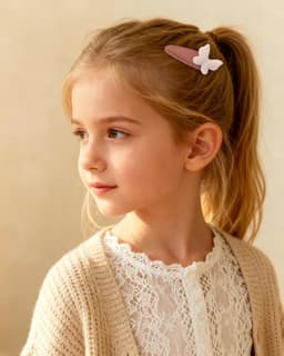 Haarspeldjes Baby Meisje Haarstrikken Clips Bloemenprint Antislip Verpakt Snap Haarspelden Bloem Clips-Licht Solid & Bloemen & Vlinder — thumbnail 5