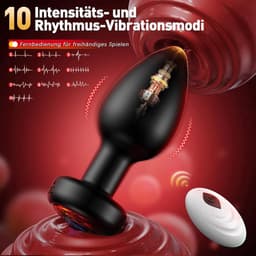 Lzwintrading - Buttplug Vibrator met Afstandsbediening - Vibrators voor Vrouwen & Mannen - Prostaat Stimulator - 3-Delige Siliconen Set - Butt Plug met 10 Vibratie Standen - Sex Toys voor Koppels - Anale Speeltjes - Vibrerende Buttplug - Anaal Dildo — thumbnail 3