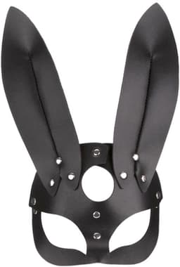 Go Go Gadget - Cosplay Masker - Sexy - Konijnenoren - Bunny - Gemaskerd bal - PU leer - Zwart - 1 stuk — thumbnail 1