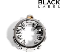 Black Label - Spiked Ballstretcher - Stealth lock - RVS