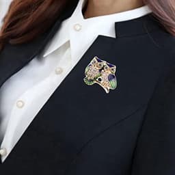 Broche kristal uil broche pinnen revers voor kleding tassen jassen — thumbnail 4