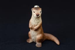 Otter Staande broche Marder Watermarter Zeeotter gebogen staart — thumbnail 4