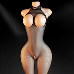 Quick Relief Catsuit Set van 5 – Sexy Bodysuits – Open Kruis – Zwart – Plussize - One size fits all — thumbnail 5