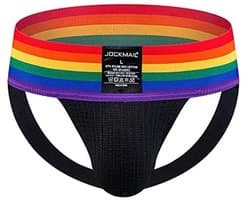 Atletische Jockstrap voor Mannen - Sport Ondergoed met Regenboogdesign