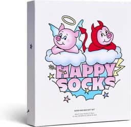 Vrolijke Sokken Set Cadeaubox Mannen en Vrouwen Maat 36-40 Twee Paar — thumbnail 3