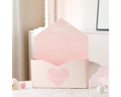 Geschenkdozen Hartpatroon - Envelop Set - Romantische Decoratie - 10 Stuks Set - 27 x 22 x 4 cm