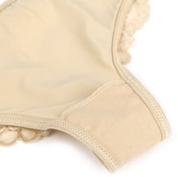 Zeloria Dames Hipster Slip met Kanten Achterzijde – Zachte Microvezel – Beige/Nude – XXL — thumbnail 5