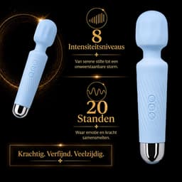 Vibrator voor vrouwen - Draadloos en draagbaar, kan clitoris en G-spot stimuleren - Krachtige clitorisstimulator - Stil ontwerp - Sexspeeltjes voor vrouwen - Seksspeeltjes - Cadeaus voor vrouwen (blauw) — thumbnail 4
