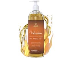 Vibratissimo 'Hot Moments': verwarmende, verzachtende massageolie, liefdesolie, erotische liefdesolie, 1000 ml