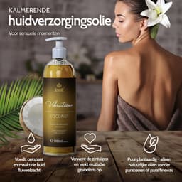 Vibratissimo 'Coconut': exotische massageolie met kokosnoot, liefdesolie, erotische olie, 1000 ml — thumbnail 3