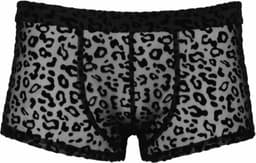 Noir Handmade - Leopard flock short Korte broek - 2XL - Zwart — thumbnail 5