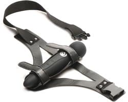 XR Brands - Thunder Strap Wand Dij Harnas - Zwart