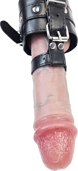 BNDGx® - Penis strap restraint voor mannen -met slot - Penis gordel man penis band bondage — thumbnail 3